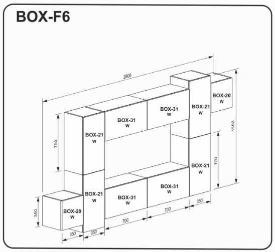 Вітальня "BOX-F6" 626 фото
